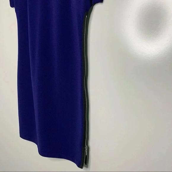 Armani Exchange Blue Full Side Zip Dress Size 4 - Picture 4 of 8